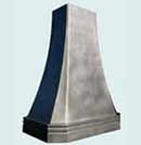 French Sweep Pewter Custom Range Hood